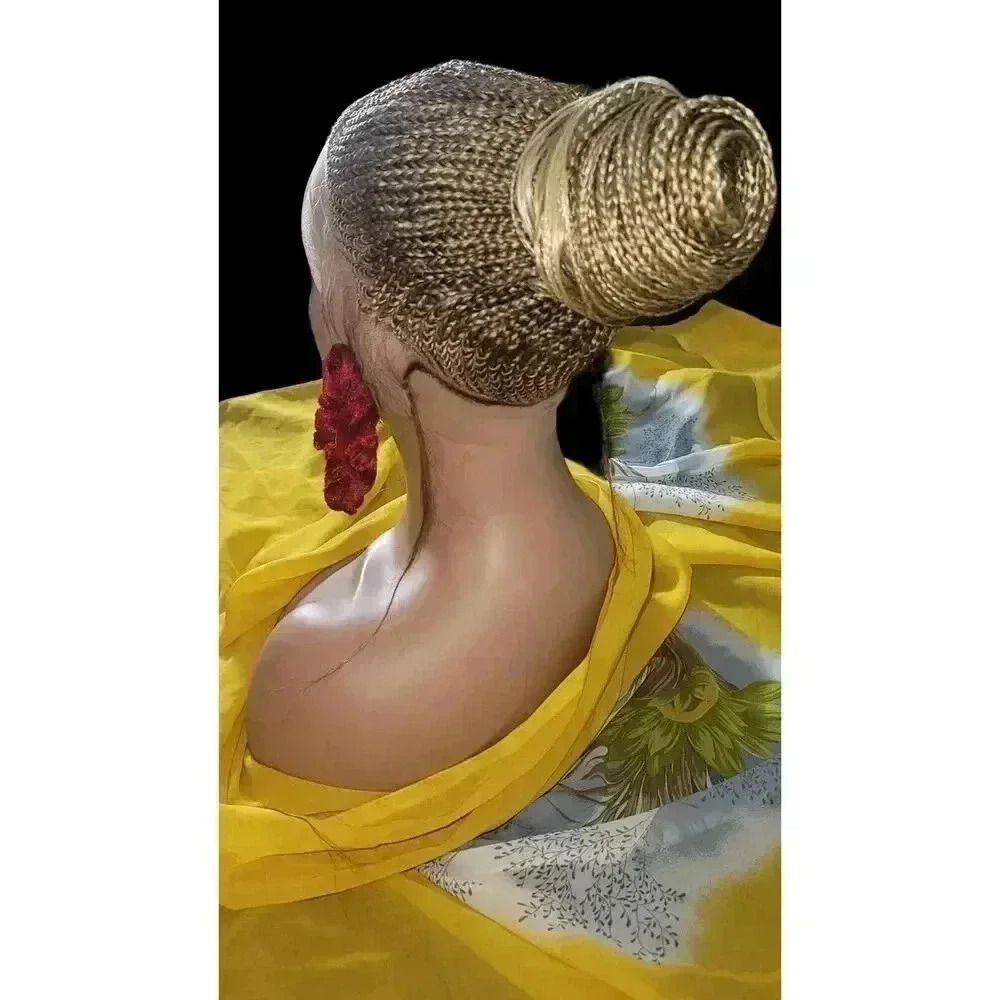 100% handmade, Braided wigs blond Wig NWT Ghana Weave absolutely gorgeous. - Picture 8 of 15